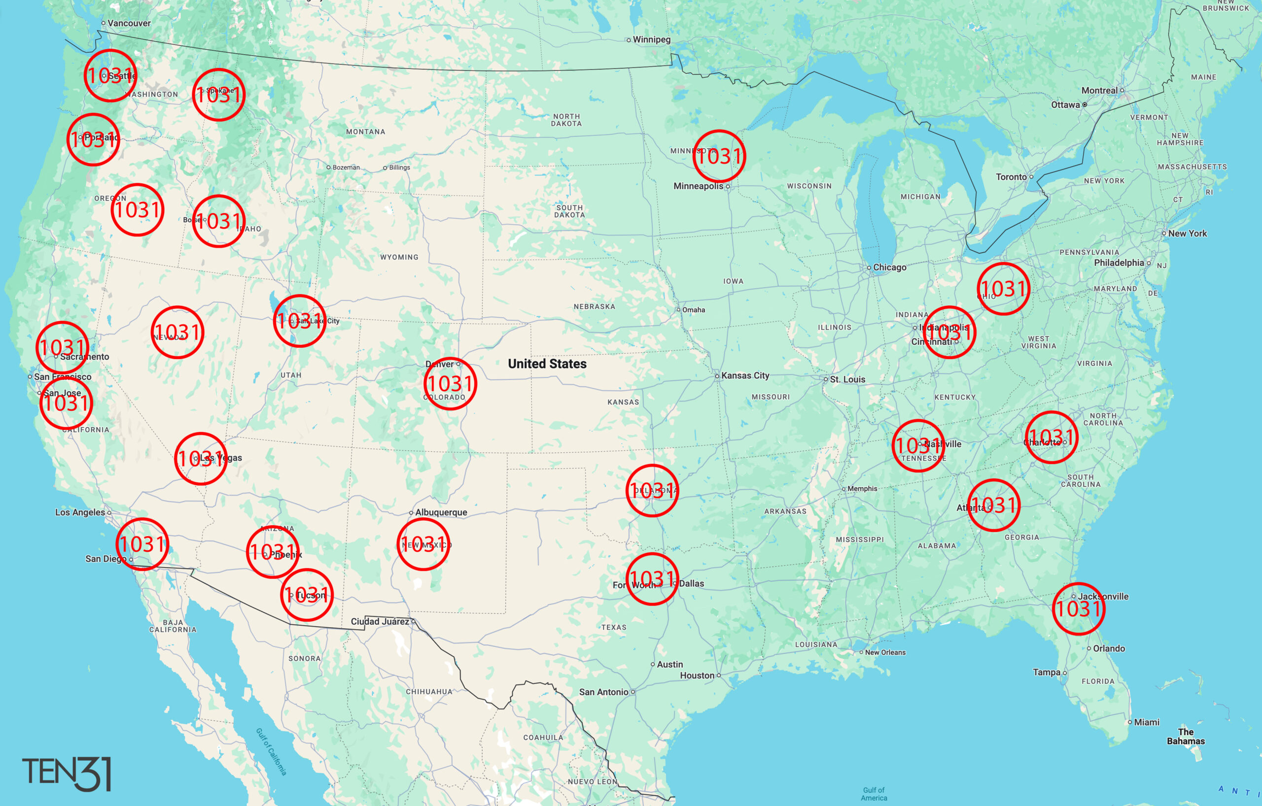 1031 Map